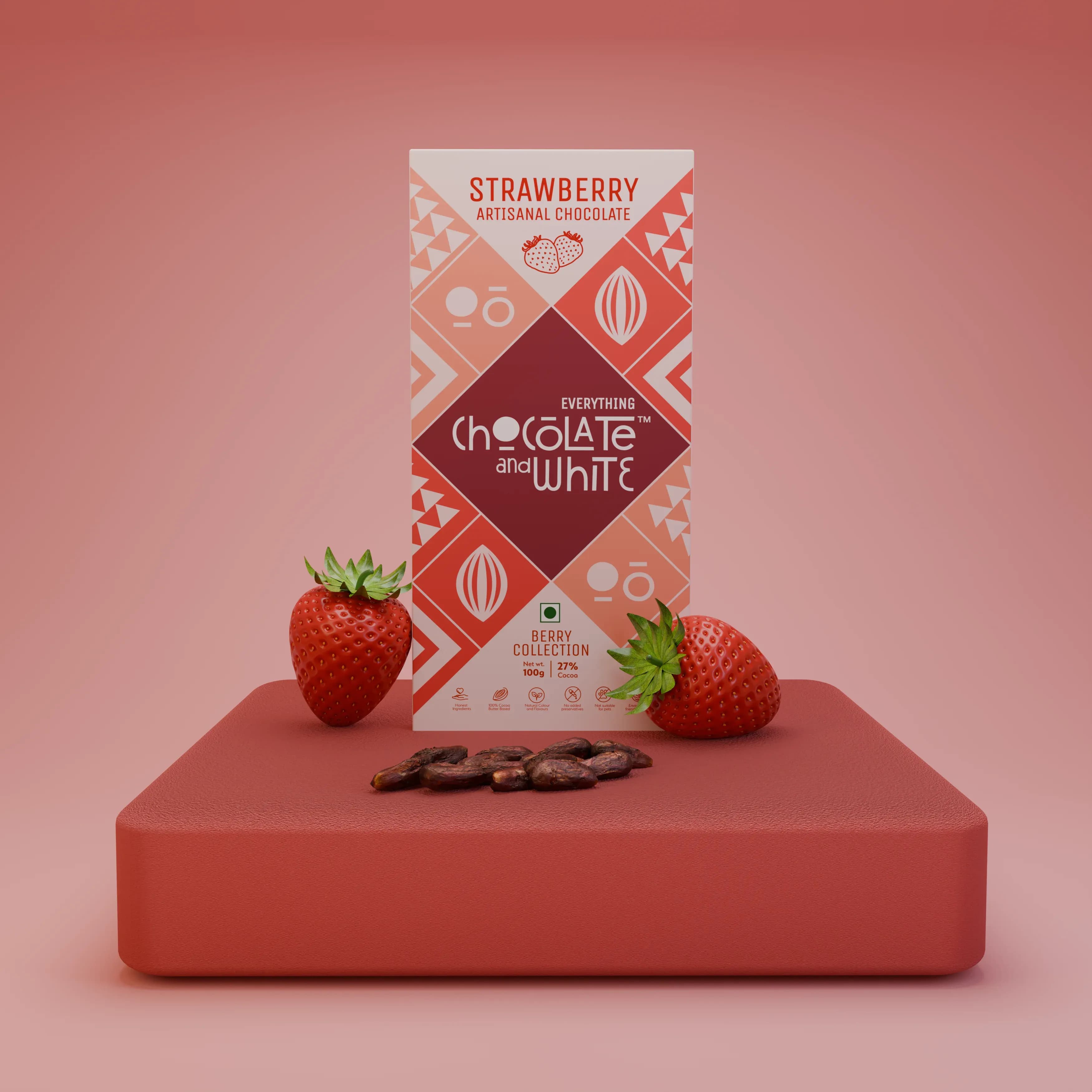 Strawberry Artisanal Chocolate - Milk Chocolate