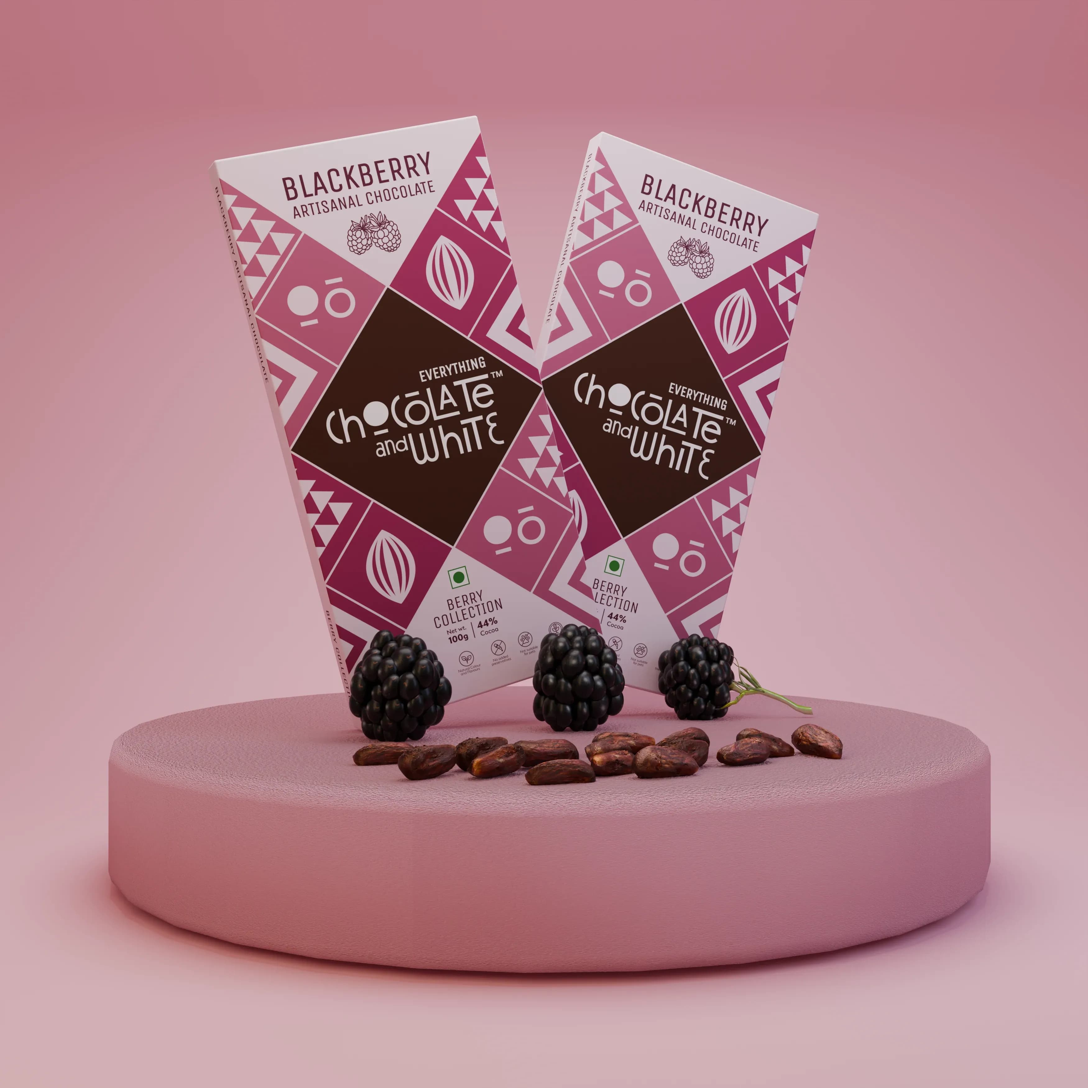 Blackberry Artisanal Chocolate - Dark Chocolate || Blackberry Artisanal Chocolate - Dark Chocolate