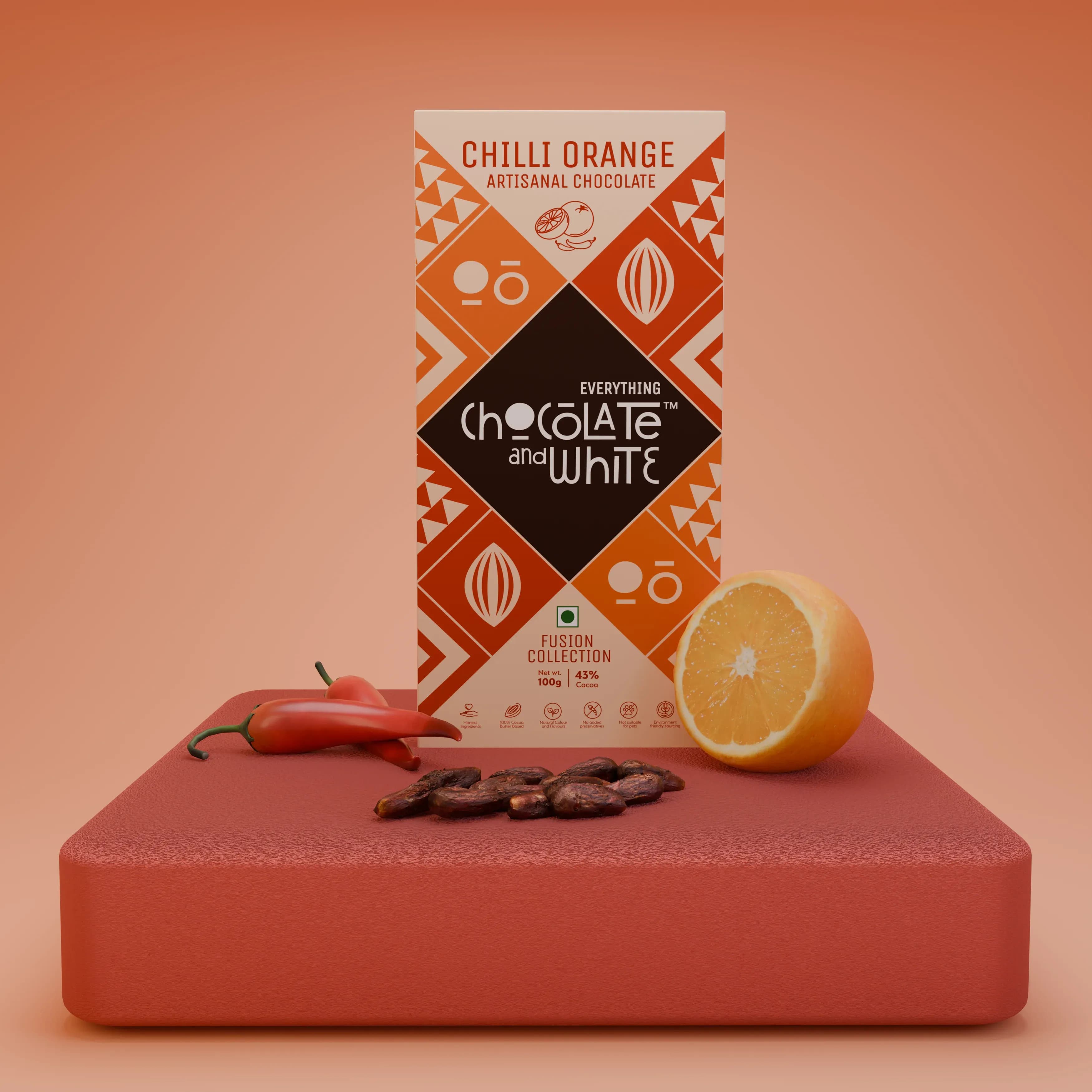 Chilli Orange Artisanal Chocolate - Dark Chocolate