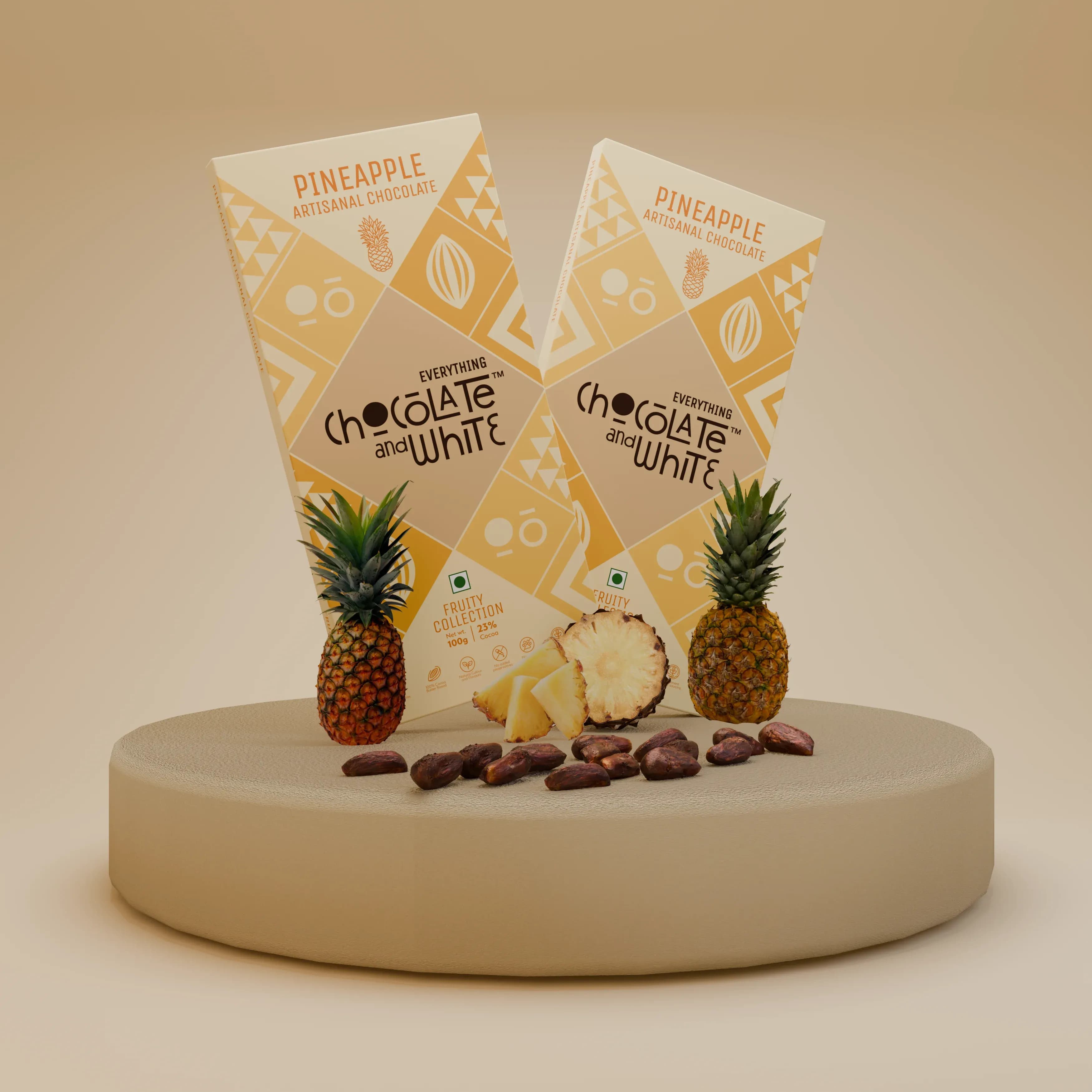 Pineapple Artisanal Chocolate - White || Pineapple Artisanal Chocolate - White